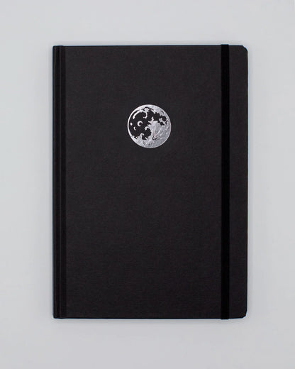 Cognitive Surplus: Black Moon A5 Hardcover Notebook
