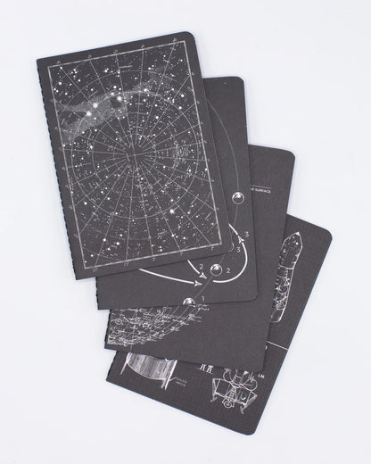 Cognitive Surplus: Space Exploration Pocket Notebook 4-Pack